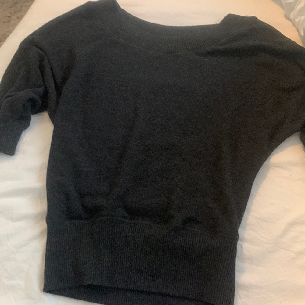 womens black sweater top